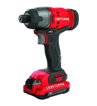 Craftsman V20 1/4 in. Cordless Brushed Impact Driver Kit