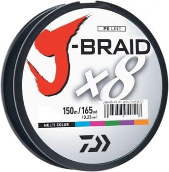 Daiwa J-Braid 150M 8-Strand Woven Round Braid Line