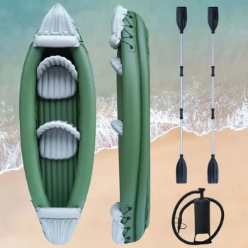 Naipo 2 Person Inflatable Kayak and Accessory Kit with 2 Oars