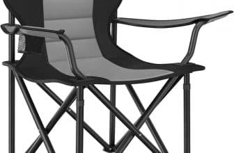 SONGMICS Folding Camping Chair with Comfortable Sponge Seat