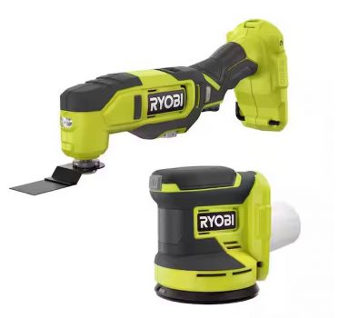 Ryobi One+ 18V Cordless Multi-Tool + Ryobi 5" Random Orbit Sander (Tools Only)