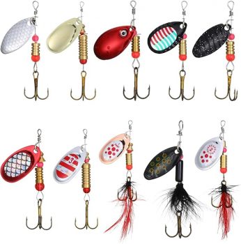 10PCS Rooster Tails Spinner Baits
