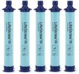 5-Pack LifeStraw Personal Water Filter