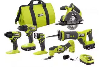 RYOBI ONE+ 18V Cordless 6-Tool Combo Kit