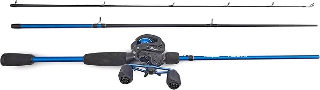 Shakespeare Agility Low Profile Baitcast Reel and Fishing Rod Combo