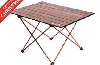 Alpcour Medium Portable Aluminum Camping Table