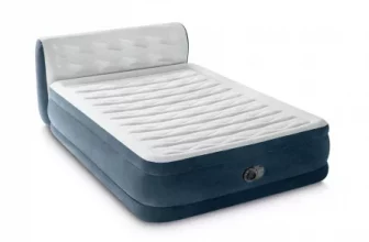 Intex 18" Pillow Top Air Mattress with Headboard - Queen Size
