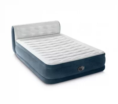Intex 18" Pillow Top Air Mattress with Headboard - Queen Size
