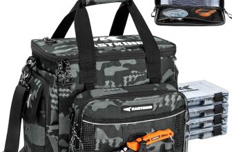 KastKing BaitSpace Fishing Tackle Bag With 4 Tackle Boxes