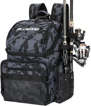 PLUSINNO 45L Fishing Backpack