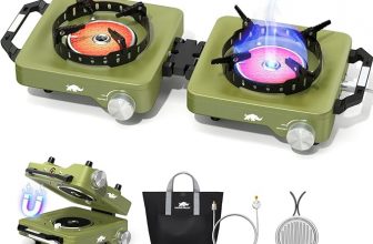 2-Burner Rhino Valley Propane Folding Camp Stove