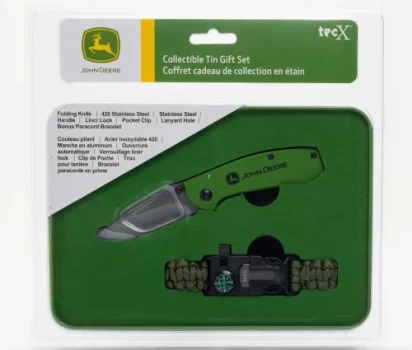 John Deere TecX Folding Pocket Knife Gift Set