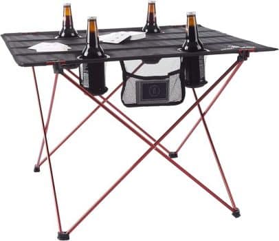 Outdoor Folding Camp Table with 4 Cupholders