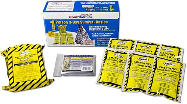 Ready America The Survival Box, 1-Person, 3-Day Emergency Kit