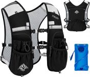 Running Hydration Vest w/ 12 Pockets & 2L Water Bladder