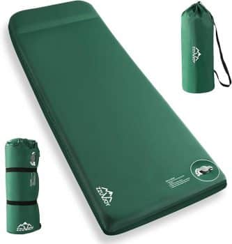 Self Inflating Ultra-Thick Memory Foam Sleeping Pad