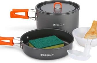 9-Pc Odoland Nonstick Camping Cookware Set