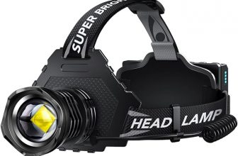 AKNEAR Zoomable Rechargeable LED Headlamp