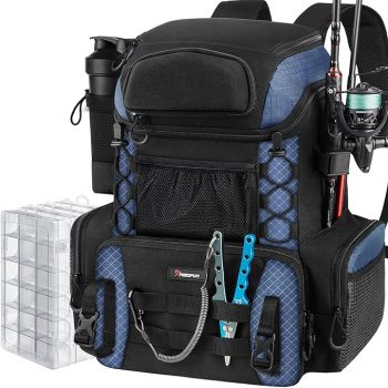 Piscifun Fishing Tackle Backpack with Rod Holders