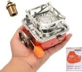 QUALIALL Single Burner Portable Foldable Camping Stove