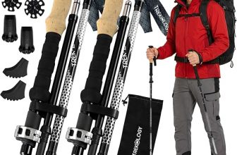 Trekology Trek-Z Collapsible Hiking & Trekking Pole Set