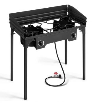 2 Burner 150,000 BTU Cooker Outdoor Camping Picnic Stove