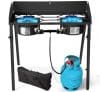 Red Mountain Valley Two Burner Outdoor Portable Camping Gas Stove