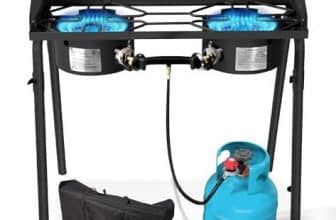 Red Mountain Valley Two Burner Outdoor Portable Camping Gas Stove