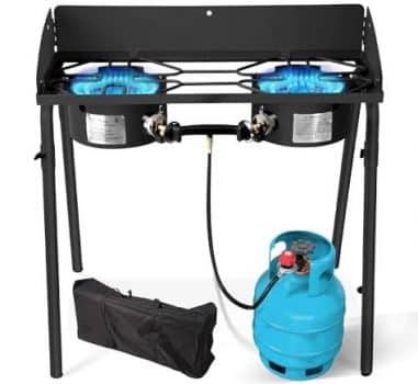 Red Mountain Valley Two Burner Outdoor Portable Camping Gas Stove