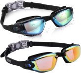 2-Pack Aegend Anti-Fog Anti-UV Kids' Swim Goggles