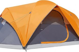 Amazon Basics Camping Tent, 3-Season Dome Design with Rainfly