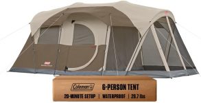 Coleman 6-Person WeatherMaster Camping Tent with Screen Room