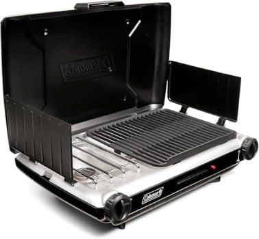 Coleman Tabletop 2-in-1 Grill & Stove with 2 Adjustable Burners