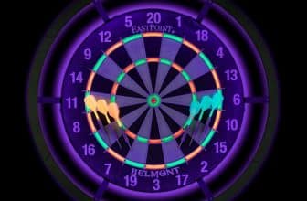 EastPoint Blacklight Dart Board
