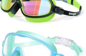 Seago Swim Goggles 2 Pack Wide View for Kids