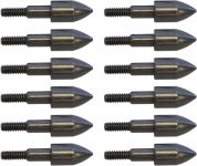 12-Pack NAP 5/16" 100gr Steel Field Points for Archery