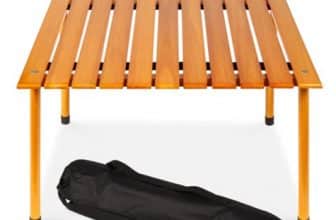 27.5" Foldable Hardwood SONICGRACE Outdoor Table
