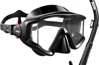 Aegend Snorkel Mask w/Dry Top