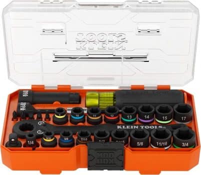 Klein Tools 65400 KNECT Essential Pass Through Impact Socket Set