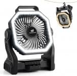 Odoland 20000mAh 4-Speed Rechargeable Camping Fan