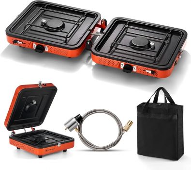 Portable 2 Burner Camping Stove
