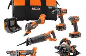 RIDGID 18V Brushless Cordless 6-Tool Combo Kit