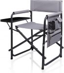 Sports Chair with Side Table and Armrest Caddy