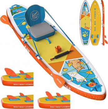 34" Stand Up Inflatable Paddle Board with Seat