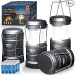 4-Pack LETMY LED Collapsible Camping Lanterns