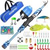 Kid's Fishing Pole Starter Kit w/ Tackle Box