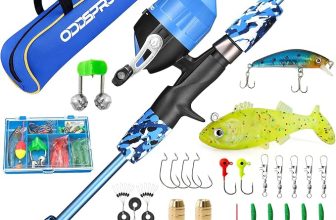 Kid's Fishing Pole Starter Kit w/ Tackle Box