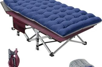NAIZEA Camping Cot for Adults Heavy-Duty Comfortable Military Mattress Cot & Bag