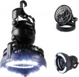Odoland Portable LED Camping Lantern w/ Ceiling Fan