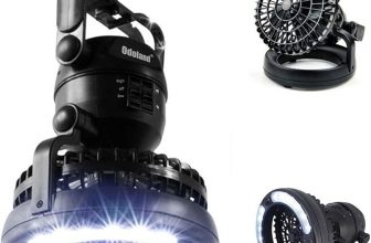 Odoland Portable LED Camping Lantern w/ Ceiling Fan